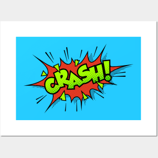 Crash Comic Book Text Posters and Art